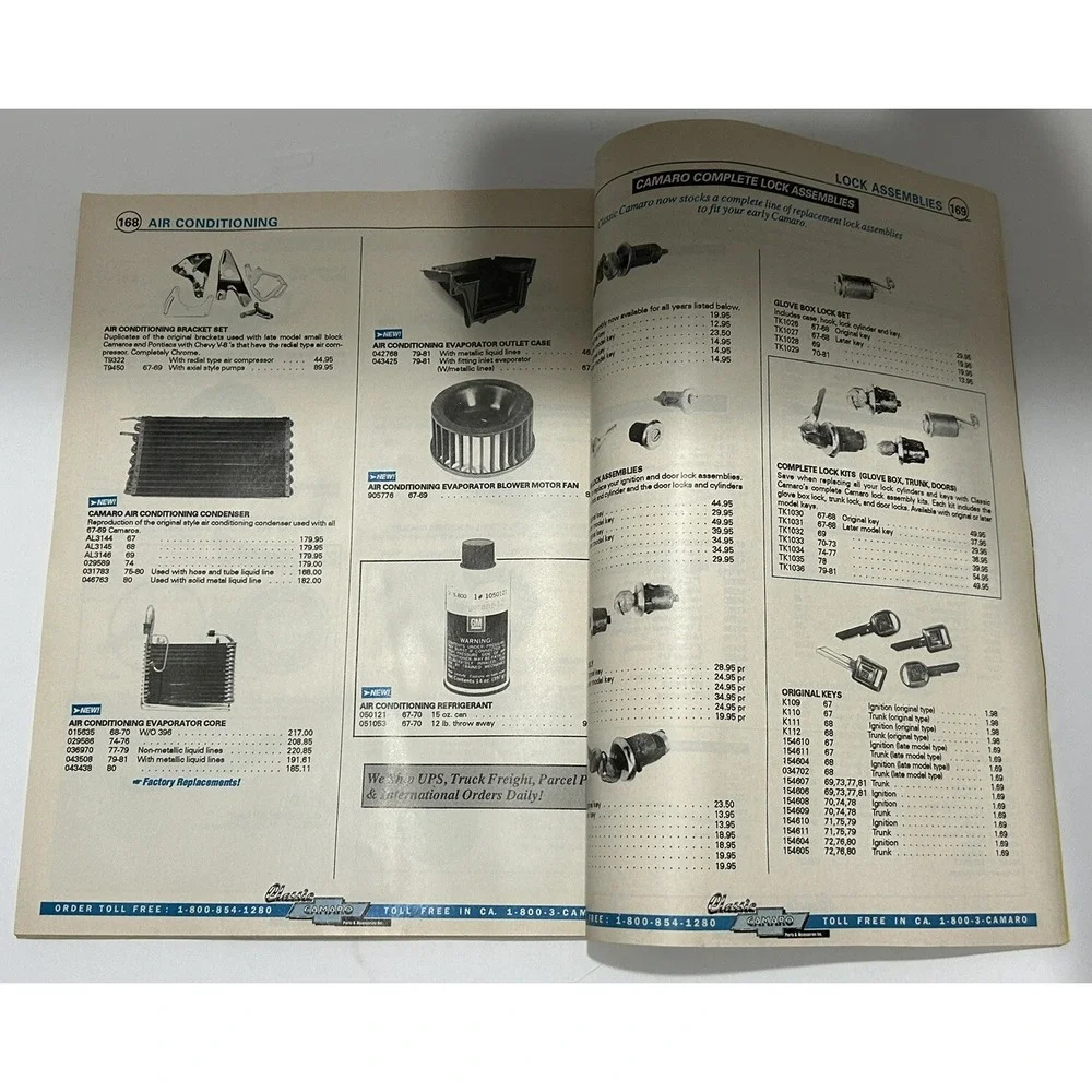 Camaro‎ Restorers Catalog '90 Classic Camaro Parts & Accessories